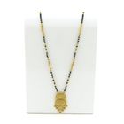 Image 1 of Gold Mangalsutra necklace with onyx