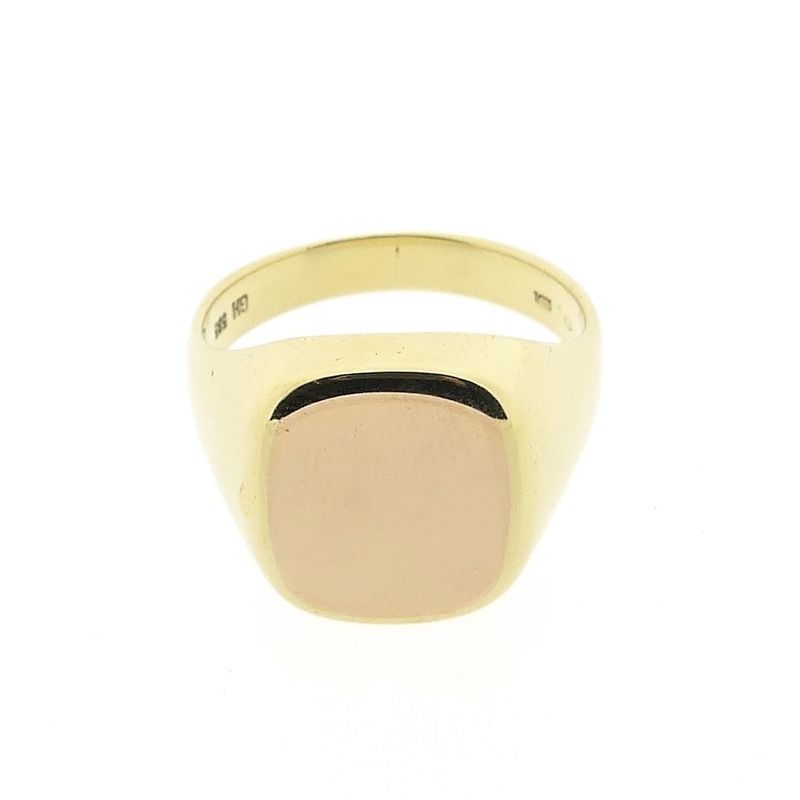 Image 3 of Two-tone gold signet ring | Men's