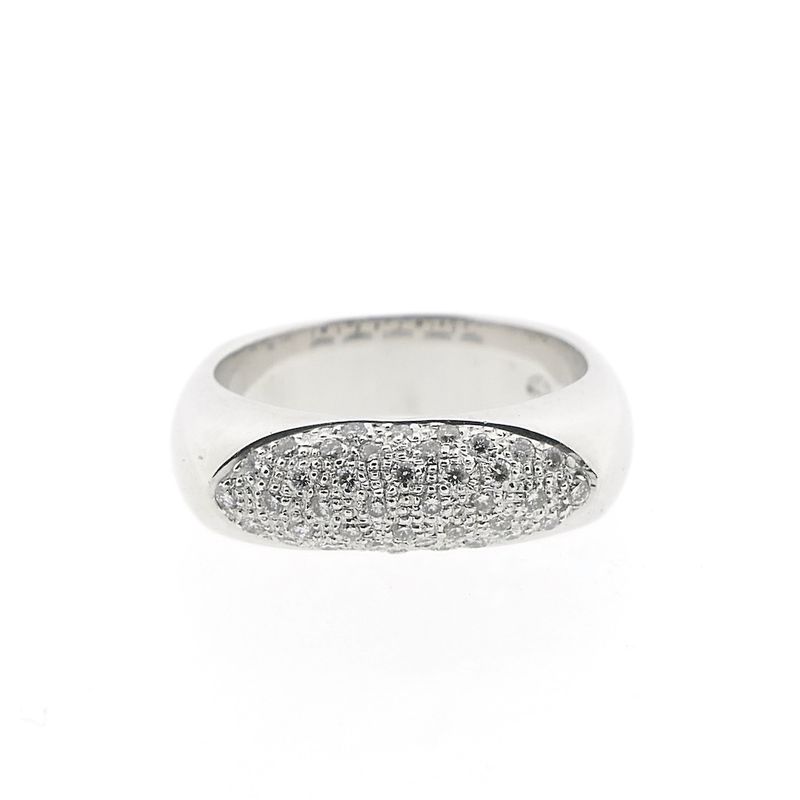 Image 3 of 18-karat white gold pavé ring set with 0.20 ct diamond