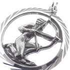 Image 3 of Silver zodiac sign pendant; Sagittarius