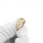 Image 10 of Vintage gold ring with meander pattern