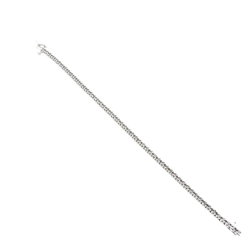 Image 5 of White gold tennis bracelet with diamond; 1.00 ct.
