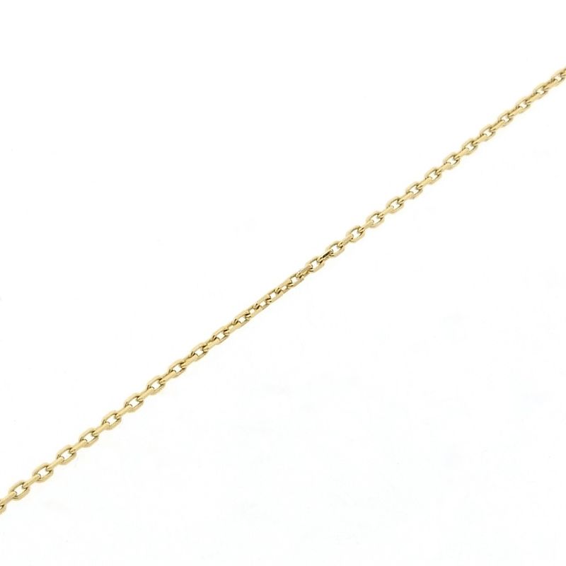 Image 10 of Gold anchor link necklace with fixed pendant; Starlight with zirconia