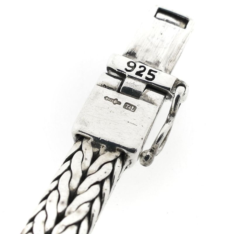 Image 6 of Silver Buddha to Buddha bracelet; Ellen XS