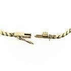 Image 7 of Two-tone gold necklace with fixed pendant and diamonds; 0.09 ct.