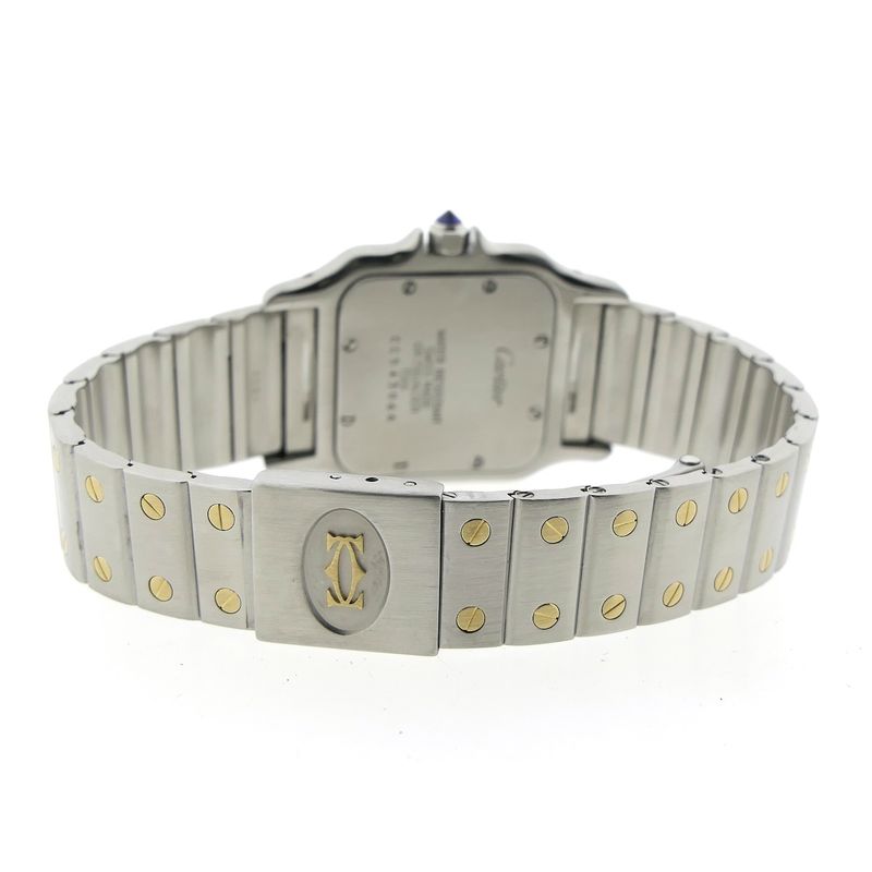 Image 12 of Cartier Santos Galbee; 18k. gold/steel watch