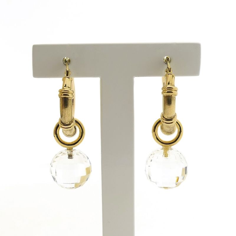 Image 5 of 18K Gold Zirconia Earrings | Blush