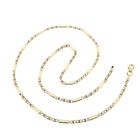Image 4 of Gold closed Figaro link chain | 47 cm