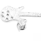Image 4 of Silver pendant of a guitar with zirconia