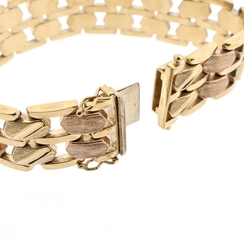 Image 10 of 8 carat bicolor link bracelet