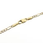 Image 4 of Gold subtle Figaro link bracelet | 20 cm