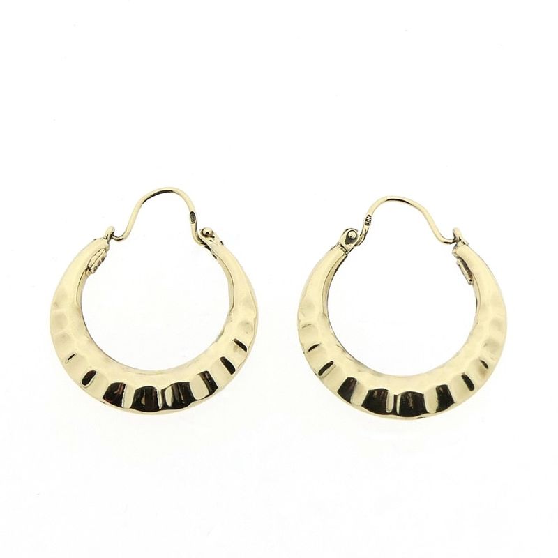 Image 3 of Gold subtle earrings | Ø 20.3 mm