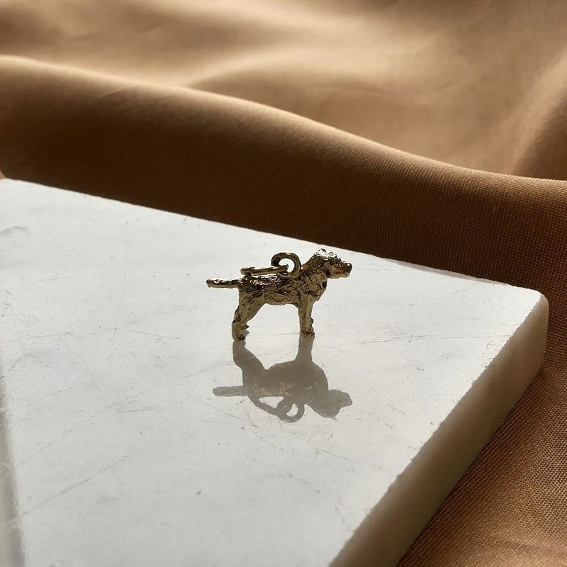 Image 6 of Gold pendant of a dog