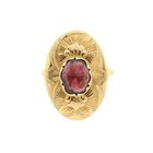 Image 3 of Vintage Gold Ring with Garnet