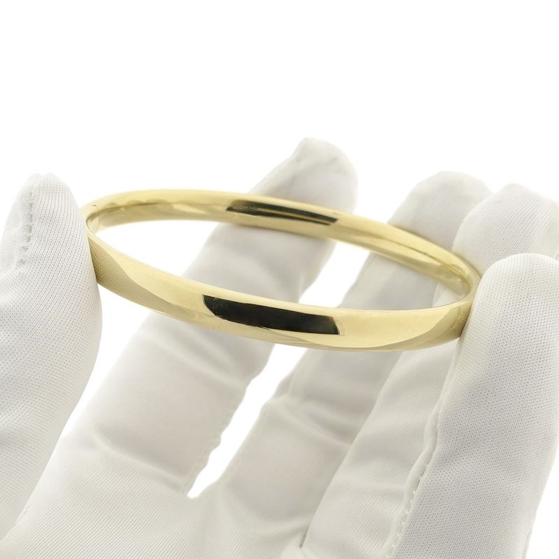 Image 9 of Gold slave bracelet | Ø 60.5 mm