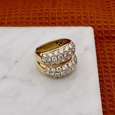 Image 2 of Luxury Gold Ring with Diamonds; Approx. 4.82 ct.