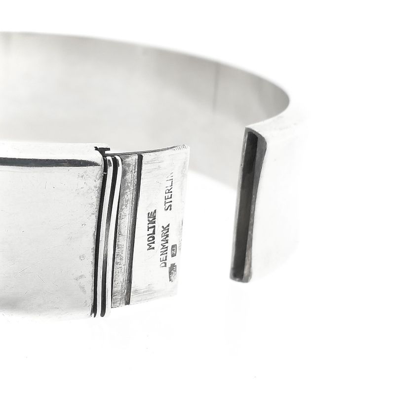 Image 6 of Silver wide slave bracelet | Ø 59 mm