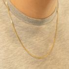 Image 8 of Gold gourmet link chain | 60 cm