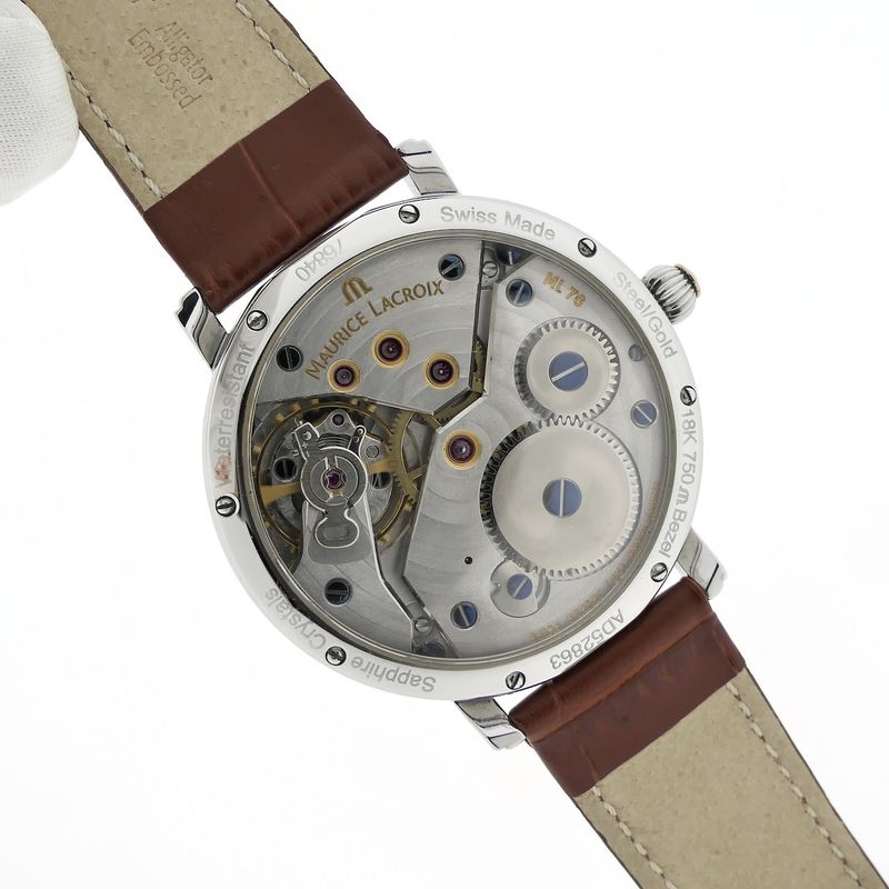 Image 10 of Maurice Lacroix Masterpiece Retrograde 76840; 18k gold/steel men's watch