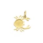 Image 8 of Gold zodiac sign pendant; Cancer