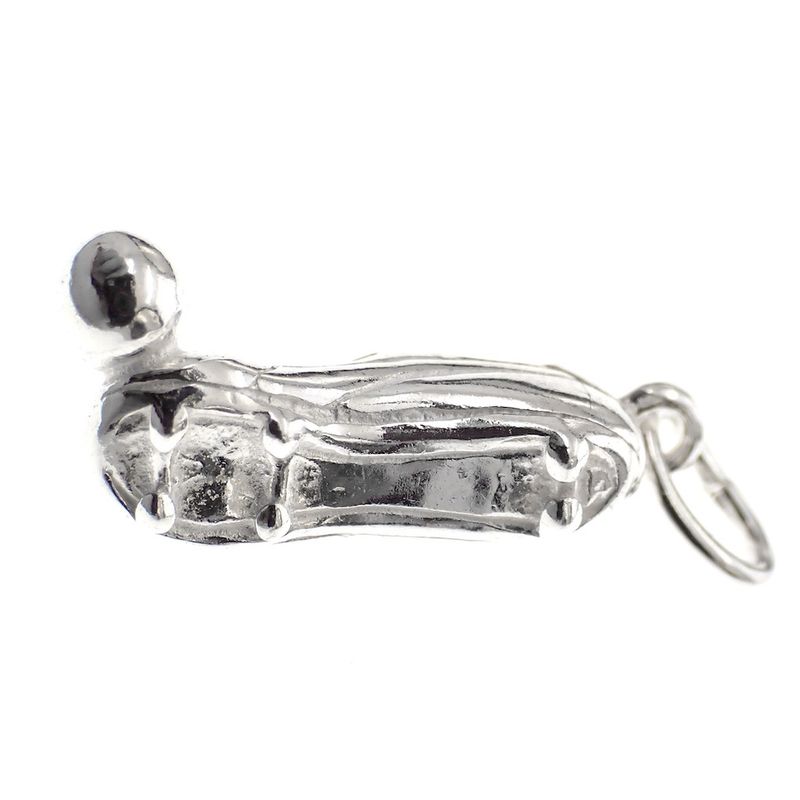 Image 3 of Silver charm; Football boot with ball