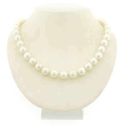 Image 1 of Pearl necklace with silver clasp | 45 cm