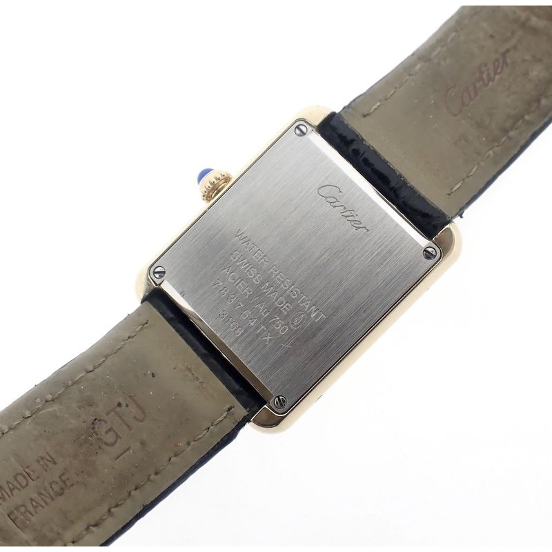 Image 11 of Cartier Tank Solo; 18k gold women's watch