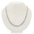 Image 1 of Silver gourmet link necklace | 51 cm
