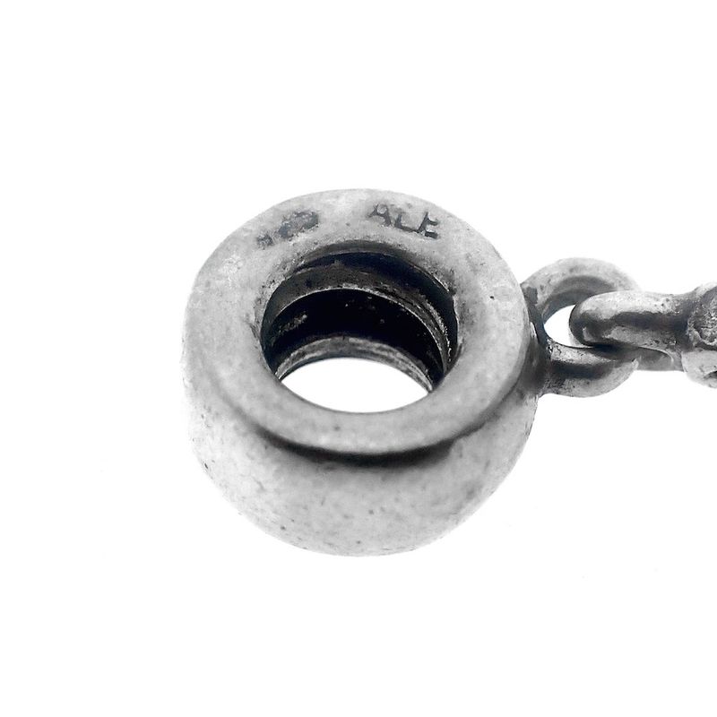 Image 3 of Pandora charm; Silver; Silver Spacer With Cross