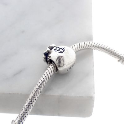 Pandora charm; Silver; Silver money bag Image 2 of Pandora charm; Silver; Silver money bag