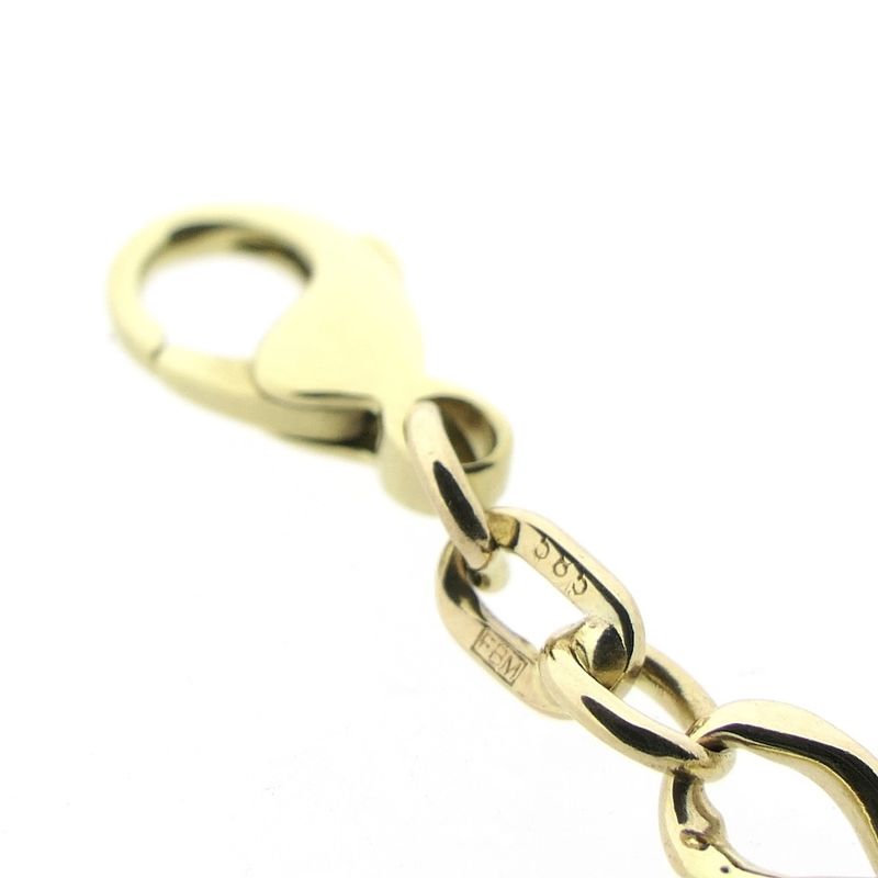 Image 5 of Gold gourmet link bracelet