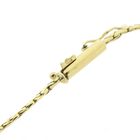 Image 9 of Gold cobra link necklace with 0.03 ct. diamond | 42.5 cm