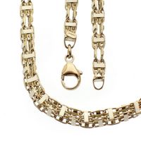 Exclusive gold magnum link necklace | 70 cm