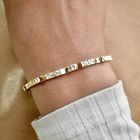 Image 3 of Gold raw link bracelet; Riitta Hakala | 18 cm