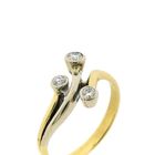 Image 3 of Two-tone ring set with diamonds | 0.18 ct.