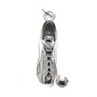 Image 1 of Silver charm; Football boot with ball
