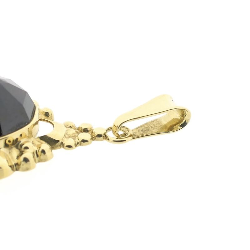 Image 8 of Vintage gold pendant with garnet