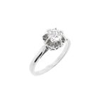 Image 1 of White gold solitaire ring with diamond; 0.43 ct.