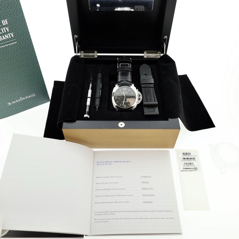 Image 15 of Panerai Luminor 1950 '3 Days' PAM00312; Automatic men's watch