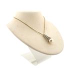 Image 6 of White gold pendant with pearl and diamonds; 1.71 ct.