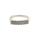 Image 3 of White Gold Ring with Diamond; 0.23 ct; 18 Karat; Size 17.75