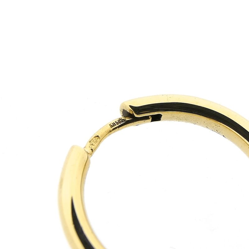 Image 8 of Gold earrings Ø 19.7 mm