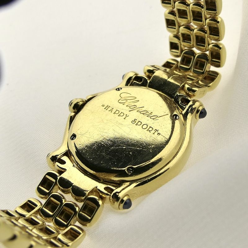 Image 15 of Chopard Happy Sport 27/6151; Exclusive 18k gold women's watch with diamonds