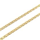 Image 8 of Gold flat gourmet link chain | 50.5 cm