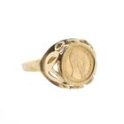 Image 8 of Gold ring with coin | Emperor Maximilian