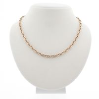 Rose gold anchor link chain | 41 cm