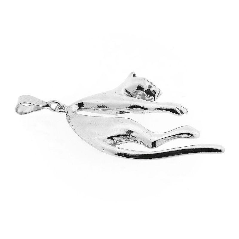 Image 7 of Silver pendant of a panther