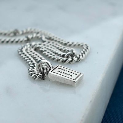 Image 2 of Silver Buddha to Buddha necklace