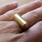 Image 7 of Vintage gold matte men's ring