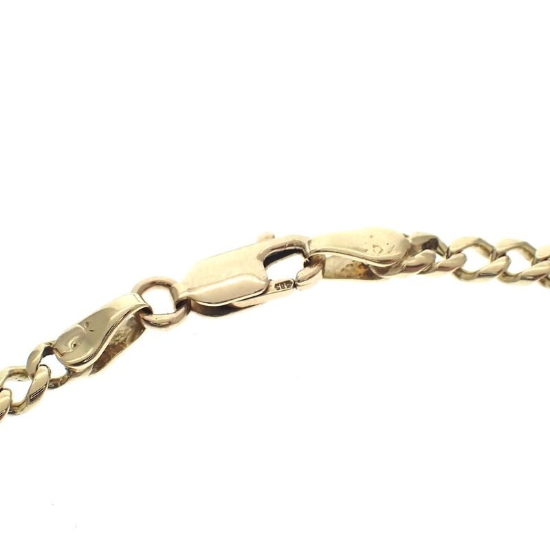 Image 4 of Gold gourmet link bracelet with fantasy | 21 cm